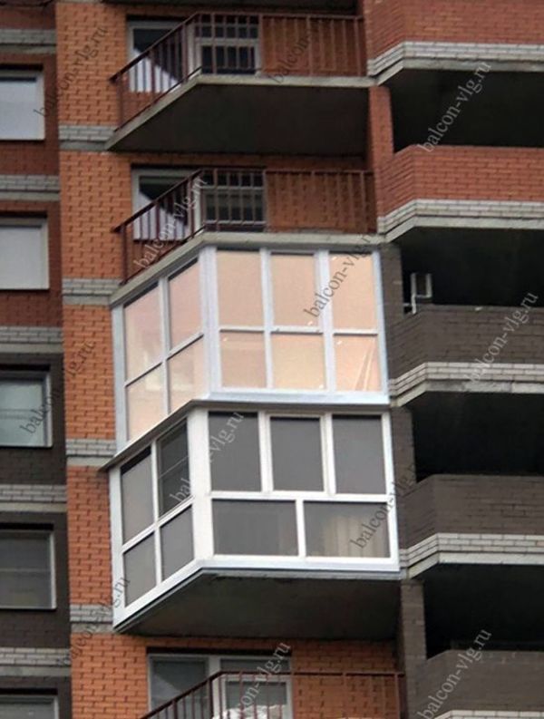 Остекление балкона под ключ
